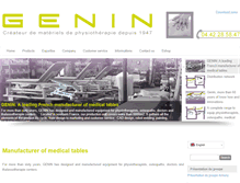 Tablet Screenshot of genin-medical.fr